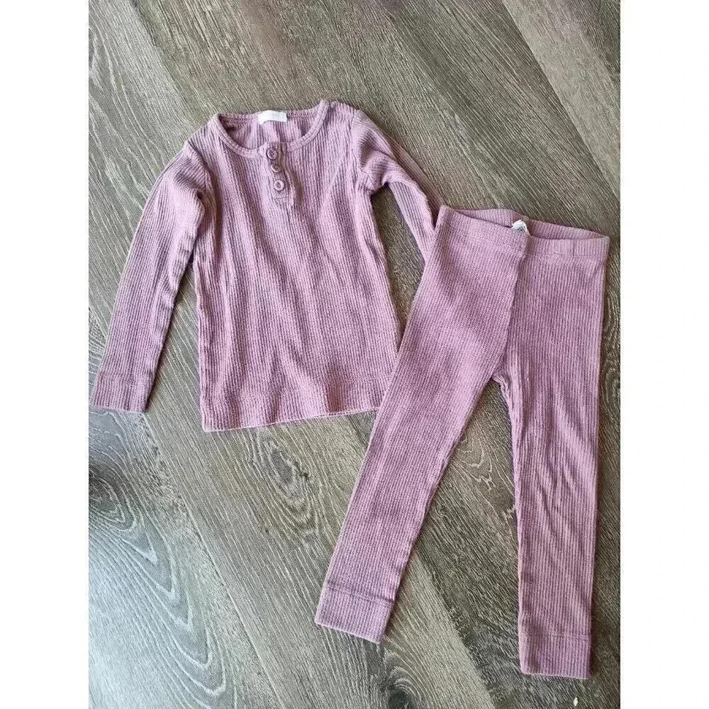 Jamie Kay ribbed purple clothing set size 2t #3